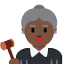 👩🏿‍⚖️ woman judge: dark skin tone display on Twitter